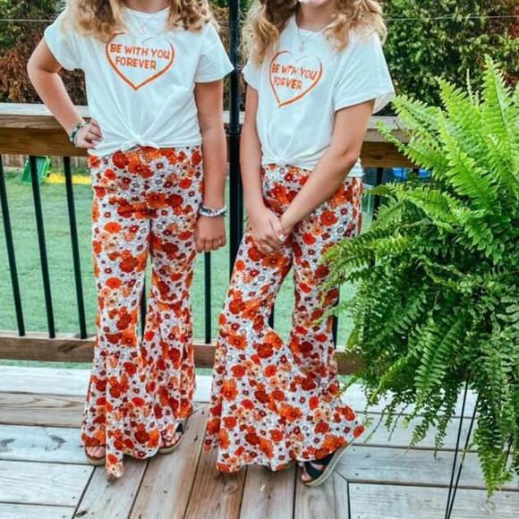 BOHO Tee & Flare Leg Pants